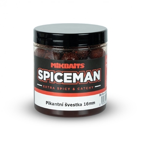 Mikbaits Spiceman boilie v dipu 250ml Pikantní švestka 16mm