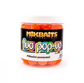 Mikbaits plovoucí fluo boilie 250ml Půlnoční pomeranč 18mm