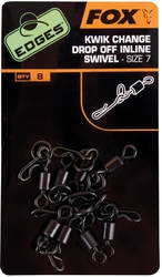 FOX Obratlíky s kroužkem a rychloklipem Edges Kwik Change Inline Swivel vel.7 
