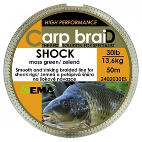 Suretti šňůra Shock Moss Green 50m 20lb