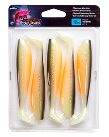 Fox Rage Sada Gumových nástrah UV Zander Pro Shad 10cm 5ks Hot Olive