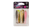 Fox Rage Sada gumových nástrah UV Slick Shad 10cm 5ks Mixed Colour 