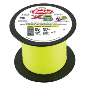 Berkley šňůra X5 Flame green 0,12mm 1m