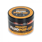 Mikbaits Plovoucí Boilie Fluo Broskev Pepř 150ml 14mm