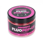 Mikbaits Plovoucí Boilies Fluo Jahoda 150ml 14mm