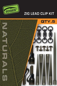 Fox Montáž Naturals Zig Lead Clip Kit 5 ks