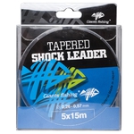 Giants Fishing ujímaný šokový vlasec tapered shock leader 5 x 15 m 0,30 - 0,50mm