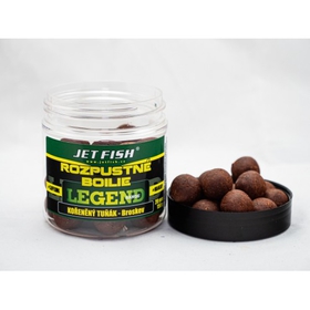 Jet Fish Rozpustné boilies Legend Range 250ml 24mm Kořeněný Tuňák/Broskev