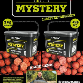Jet Fish boilie Mystery Švestka Mango 20mm 3kg 
