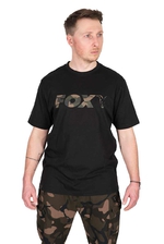 Fox Tričko Black Camo Logo T-Shirt Velikost M