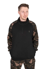 Fox Mikina LW Black Camo QTR Zip Velikost XL