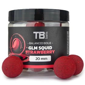 TB Baits Vyvážené Boilie Balanced + Atraktor GLM Squid Strawberry 100g 16mm