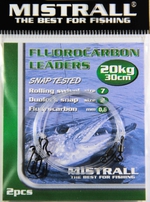 Mistrall Fluorocarbon Leaders 20 cm 10 kg