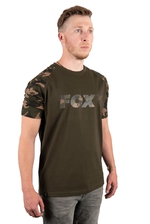 Fox Tričko Camo Khaki Chest Print T-Shirt velikost XXL
