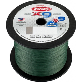 Berkley šňůra X9 Low Vis Green 1 m 0,35 mm