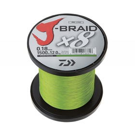 Daiwa Pletená šňůra J-Braid x4 Dark Chatreuse 1 m 0,42 mm