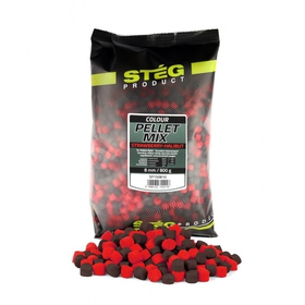 Stég Pellet Mix 8 mm 800 g Jahoda Halibut