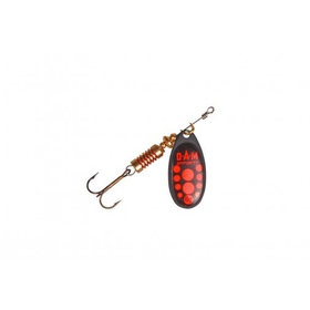 DAM Třpytka Standard Spinner vel.4 10g Sinking Black Red