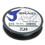 Daiwa Pletená šňůra J-Braid x4 Tmavě Zelená 135 m 0,07 mm 