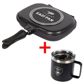 Giants Fishing Akční set Pánev na vaření Eazi Pan Medium + Nerezový thermo hrnek 400 ml