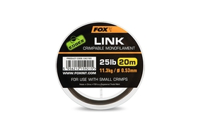 Fox Návazcový Vlasec Edges Link Trans Khaki Mono 20m 0,64mm 35 lb