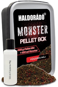 Haldorádó Pelety Monster Pellet Box 400 g 2 mm Pikantní Červená Játra