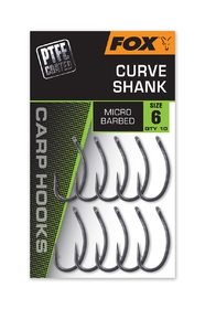 Fox Háčky Curve Shank Velikost 6 10 ks