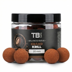 TB Baits Vyvážené Boilie Balanced + Atraktor Grand Krill 100 g 24 mm