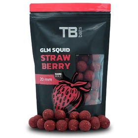 TB Baits Hard Boilie GLM Squid Strawberry 250 g 20 mm