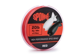 Spomb Splétaná Šňůra Braid Red 300 m 0,18 mm 9 kg