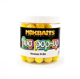 Mikbaits plovoucí fluo boilie 250ml Ananas N-BA 18mm