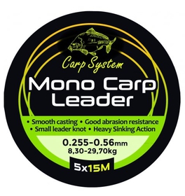 Carp system Šokový vlasec 0,25mm-0,56mm 15m