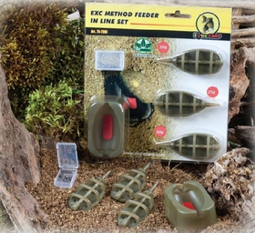 Extra Carp sada Method Feeder Set 20,25,30g + formička