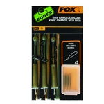 FOX montáž Edges 50lb Camo Leadcore Kwik Change Heli Rigs 3ks 