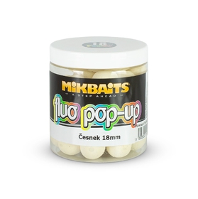 Mikbaits plovoucí fluo boilie 250ml Česnek 18mm