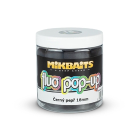 Mikbaits plovoucí fluo boilie 250ml Černý pepř 18mm