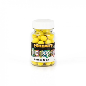 Mikbaits plovoucí fluo boilie 60ml Ananas N-BA 10mm