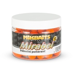 Mikbaits Fluo boilie Mirabel 150ml 12mm Půlnoční pomeranč 