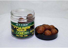 Jet Fish vyvážené boilie Legend range 250ml 24mm Chilli Tuna
