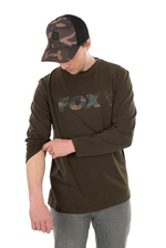 FOX tričko Long Sleeve Khaki Camo T-Shirt vel. L