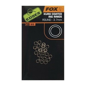 FOX kroužky Edges Kuro Coated Rig Rings 2,5mm
