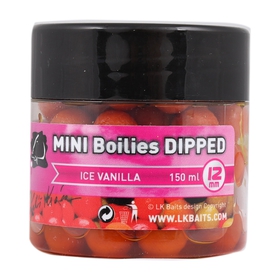 LK Baits Mini Boilies in Dip Ice Vanilla 150ml 12mm 